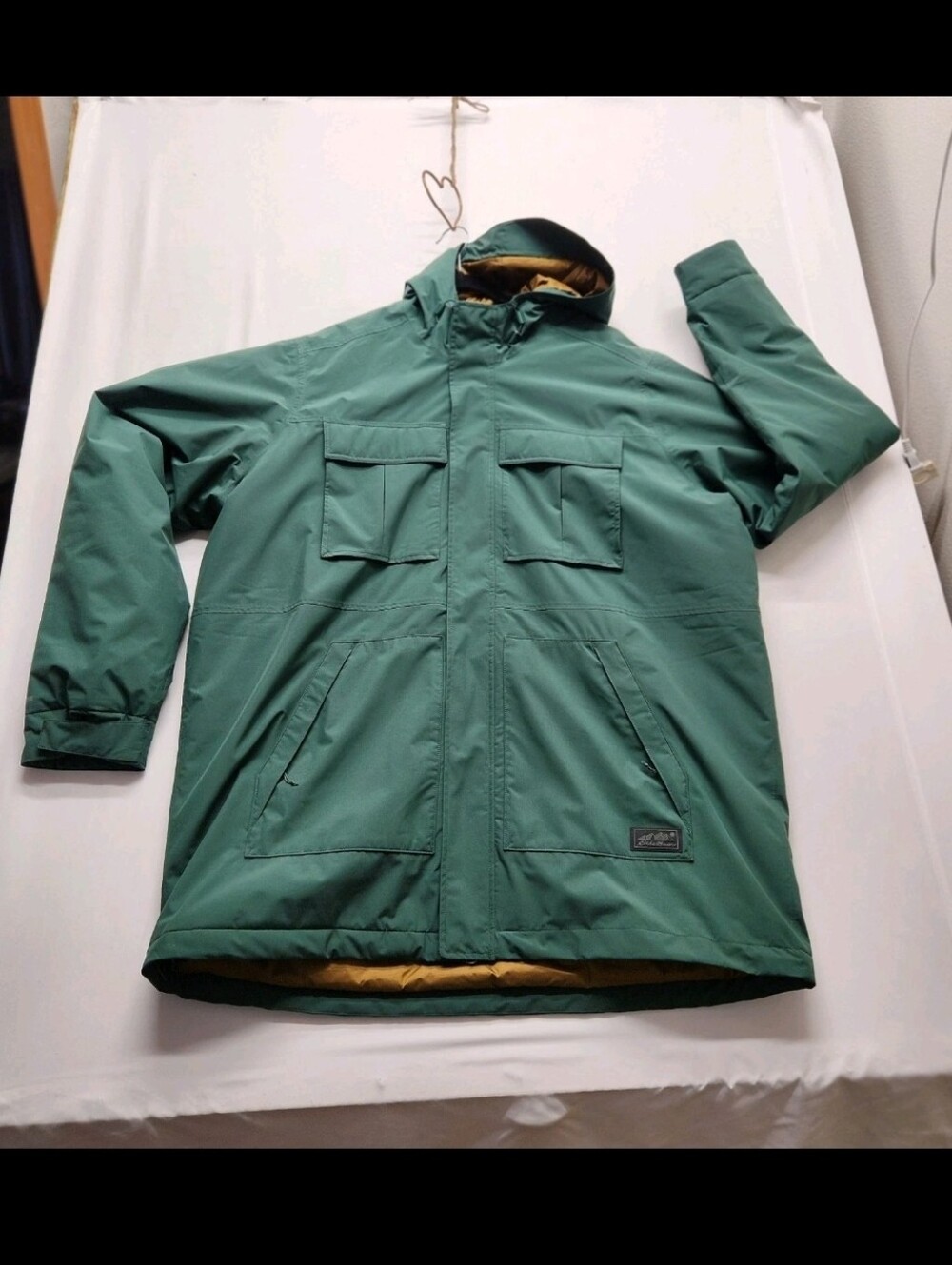 ⭐️NWOT Eddie Bauer Rainfoil Green Insulated Parka XXL Tall Gorpcore Utility